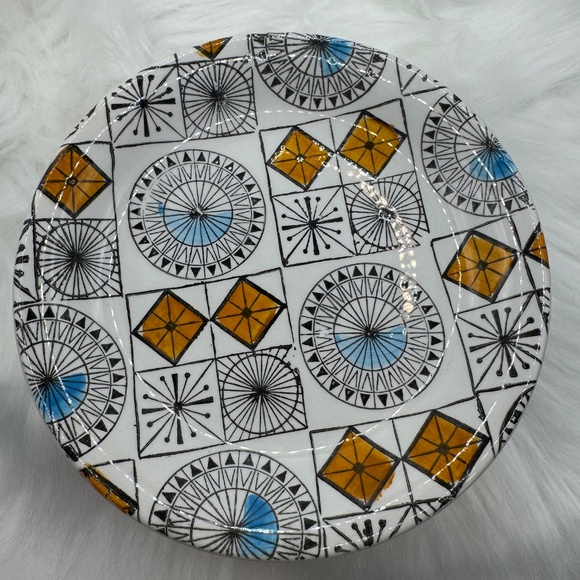 Vintage Kathie Winkle Ironstone Compass pattern 6" side plates. Set of 6. EUC. - Picture 7 of 12